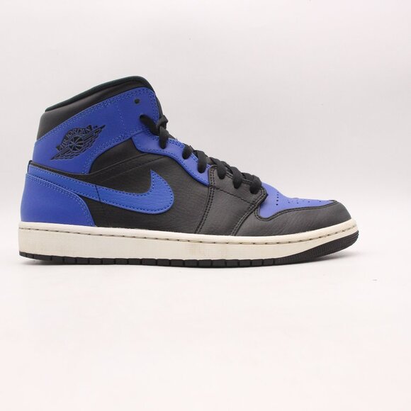 Nike Air Jordan 1 Mid Men's Size 10 Hyper Royal Blue Black Retro 554724-077